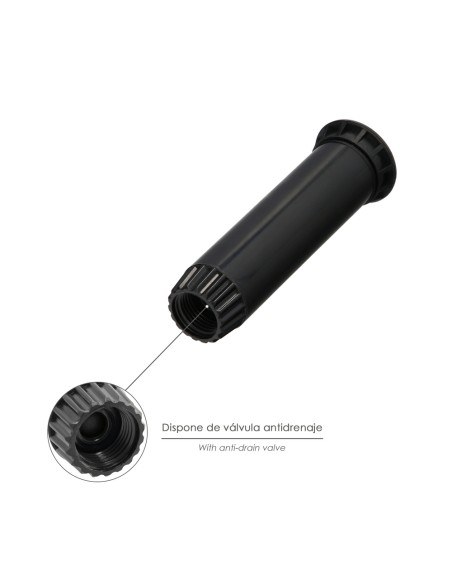 Difusor Emergente 3" Para GoteosToma H 1/2" Regulación 0-360º. Riego Por Goteo, Microaspersión, Riego Por Nebulizacion