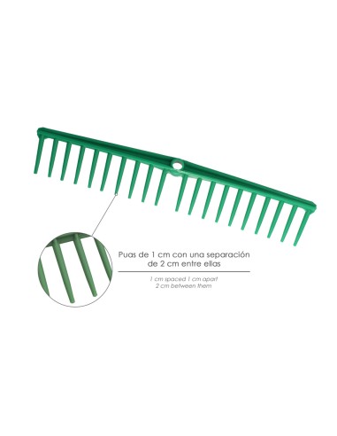 Rastrillo Polipropileno 20 Puas Profesional 63 cm. Rastrillo Jardin, Rastrillo Aceituna, Rastrillo Hojas, Cepillo Hojas Jardin,