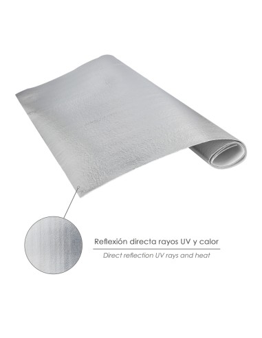 Panel Aluminio Reflectante Calor Para Radiadores 100x70 cm.