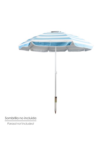 Pincho Acero Sombrilla Playa 48cm