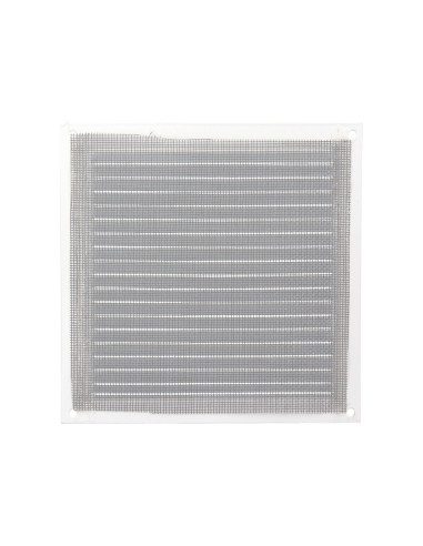 Rejilla Ventilación Aluminio Con Mosquitera Atornillable 175 x 175 mm. Color Blanco