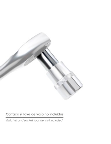 Adaptador Aumentador 1/4" Hembra 3/8" Macho