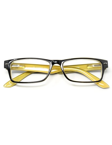 Gafas Lectura Kansas Negro / Amarillo. Aumento +1,0 Gafas De Vista, Gafas De Aumento, Gafas Visión Borrosa