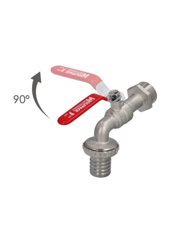 Grifo Jardín Esfera 1". Grifo Exterior Para Sistemas de Agua.