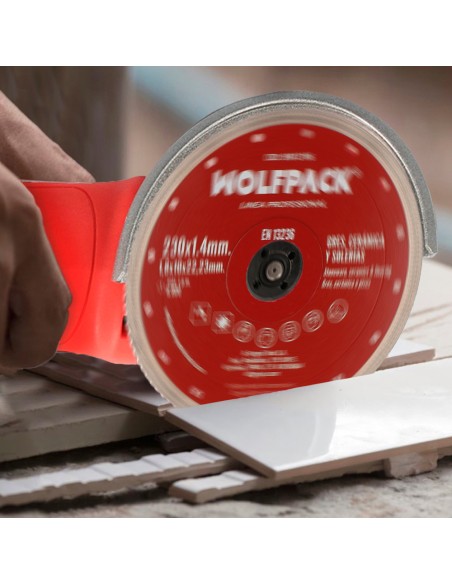 Disco Diamante Ø 230 mm. Porcelanicos, Gres, Ceramica, Solerias. Segmento Diamantado 10 mm.