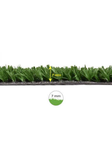 Cesped Artificial 7 mm. Rollo 1x25 mt. Césped Moqueta Para Interior y Exterior. Jardín, Terraza, Balcón. Uso Domestico