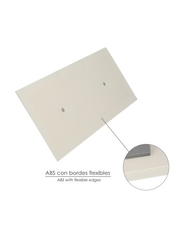 Llana / Talocha Con Mango de Plastico ABS Borde Flexible. Especial Lechadas. Base 280x140 mm. Mango Ligero y Ergonomico