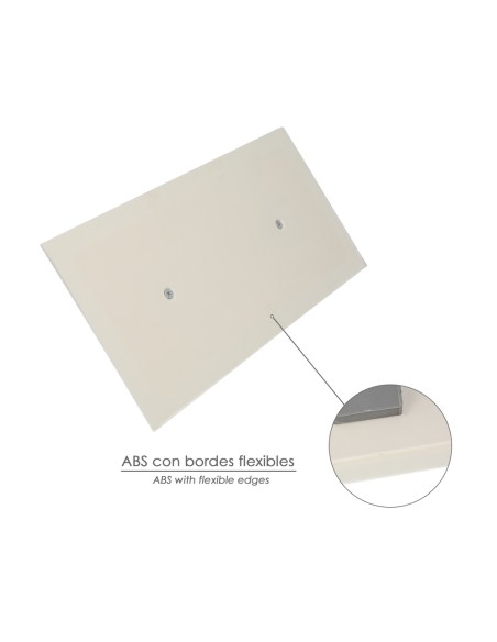 Llana / Talocha Con Mango de Plastico ABS Borde Flexible. Especial Lechadas. Base 280x140 mm. Mango Ligero y Ergonomico