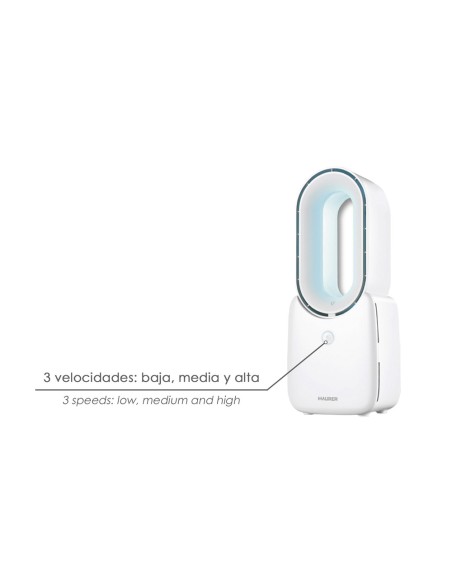 Ventilador Sobremesa Bateria Sin Palas