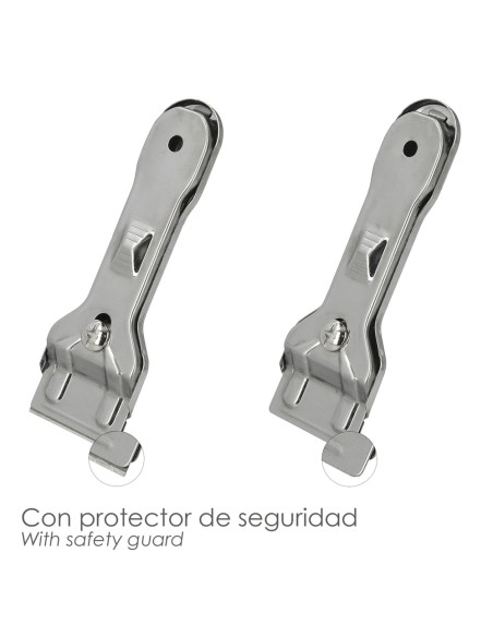 Rascavidrios Plastico Amarillo Hoja 43 mm. Rasqueta Vitroceramica, Rascador Vidrio, Rascador Vitroceramica,