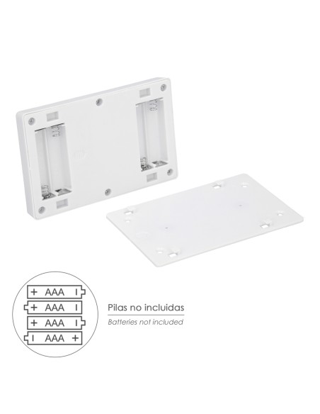 Linterna / Luces Led Para Pared / Armario A pilas (4 AAA) 250 Lumenes (Fijación Mediante Pegatina, Iman o Tornillos)