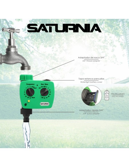 Programador Riego Analogico / Mecanico De Grifo Con 1 Salida 3/4"