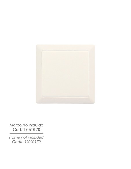 Interruptor Conmutador Cruzado (Mecanismo) Interruptor Pared, Bastidor Metalico, Interruptor Luz, Pulsador. Color Blanco