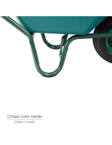 Carretilla Obra Plastico Desmontada 100 litros