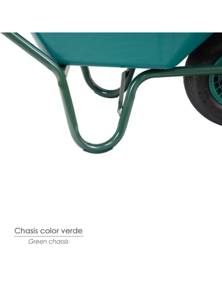 Carretilla Obra Plastico Desmontada 100 litros