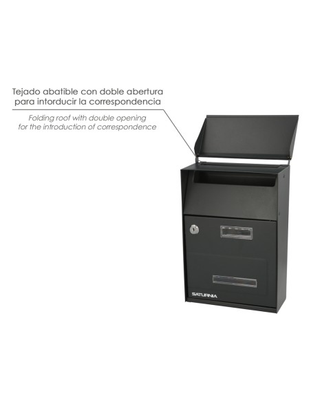 Buzon Exterior Country Gris Oscuro 215 x 320 x 105 mm.