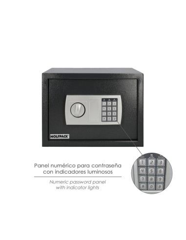 Caja Fuerte Sobreponer Electrica 35x25x25 cm.