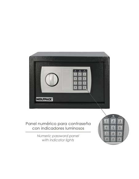 Caja Fuerte Sobreponer Electrica 31x20x20 cm.