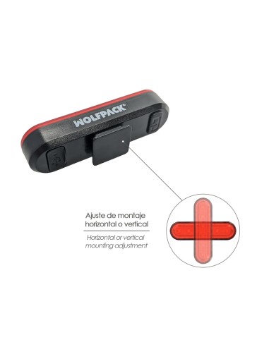 Luz Led Trasera Para Bicicleta / Patinete 100 Lumenes (4 Modos) Bateria Recargable USB