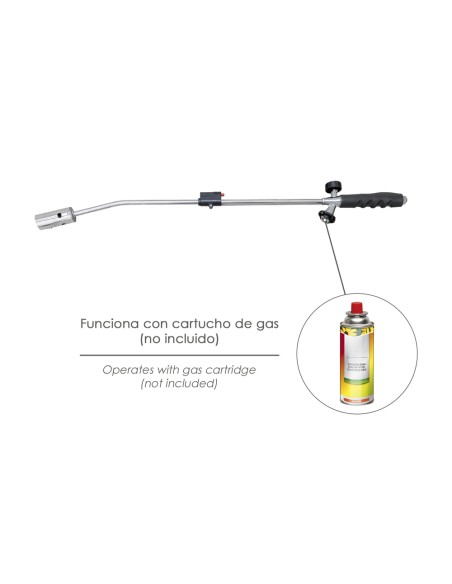 Soplete Quemar Hierba Con Encendido Piezoelectrico Funcionamiento Con Cartucho Gas