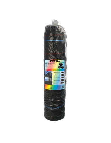 Malla Sombreo Negro 1,5 Metros Rollo 50 Metros, Reduce Radiación, Protección Jardín y Terraza, Regula Temperatura, Color Negro