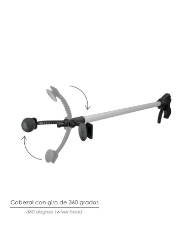 Pinza Coger Objetos 88 cm De Aluminio Con Ventosas y Seguro De Bloqueo