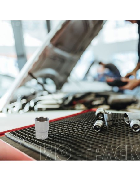 Llave Vaso 1/2" Hexagonal 20 mm. Perfil de 6 caras. Acero Cromo Vanadio, Aristas Redondas