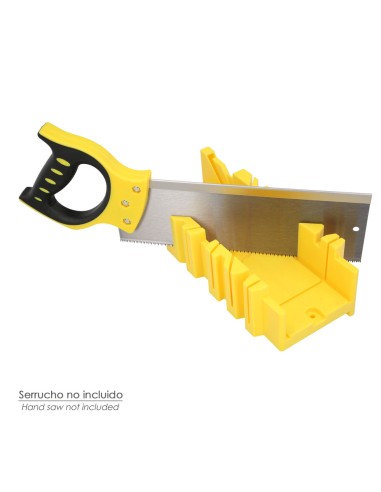 Guia Ingletes Plastico 10,5x 30 cm. Caja Ingletes, Caja Sierra Ingletadora, Guia Ingletadora. 3 Angulos