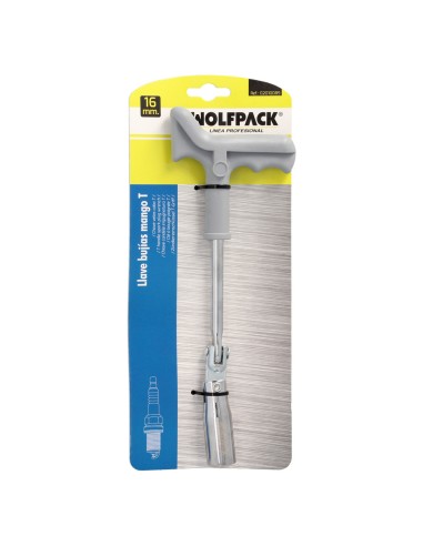 Llave Bujias Articulada 16 mm. Con Mango T