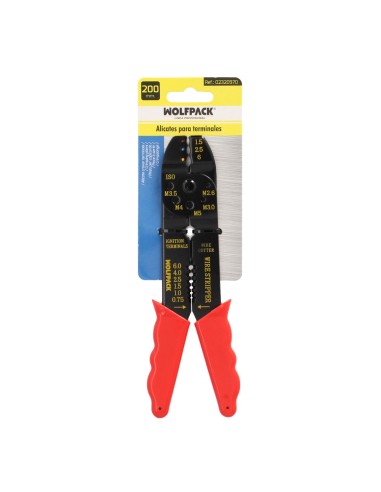 Alicates Crimpar Terminales Con Pelacables 195 mm.