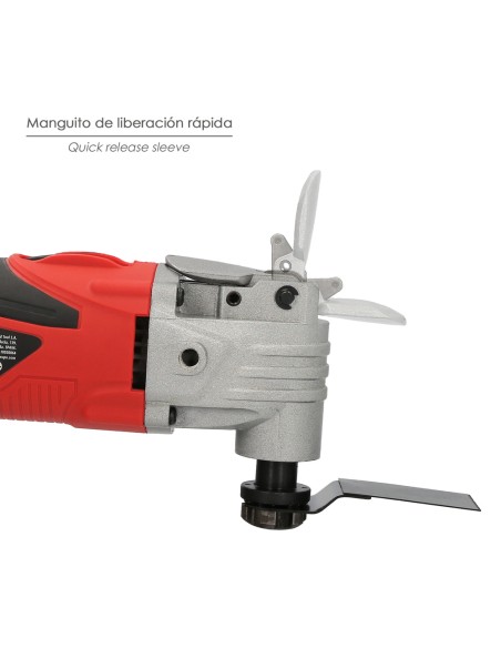 Herramienta Multifuncion Oscilante 300 Watt. Con Accesorios 23.000 R.P.M. Variador Velocidad, Cambio Rapido Hoja, Cortar, Lijar