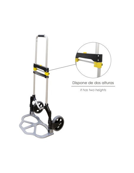Carretilla Plegable Aluminio Portatil 80 kg.
