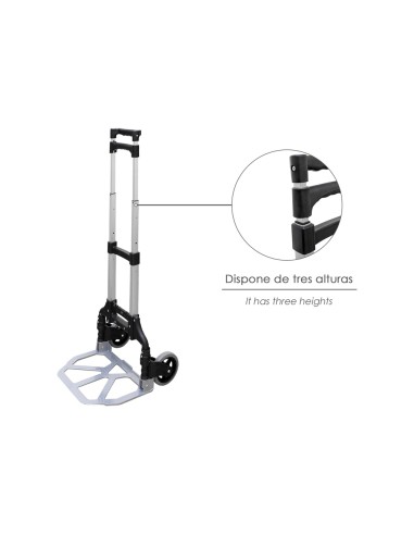 Carretilla Plegable Aluminio Portatil 60 kg.