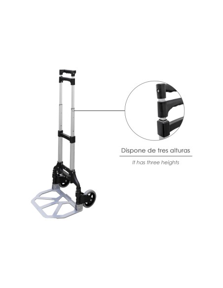Carretilla Plegable Aluminio Portatil 60 kg.