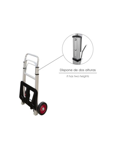 Carretilla Plegable Aluminio Plegable 90 kg.