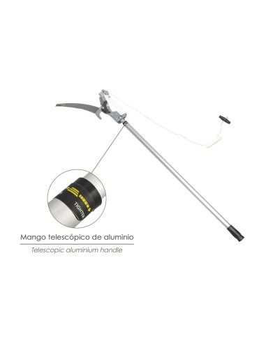 Cortarramas Con Serrucho Mango Aluminio Extensible 1,8 a 2,8 Metros
