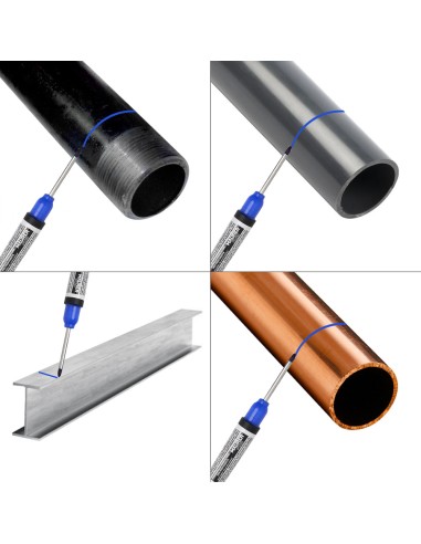 Rotulador Marcador Punta Larga Azul, Marcador Agujeros Profundos, Marcador Zonas Dificil Acceso, Trazador, Rotulador Obras,