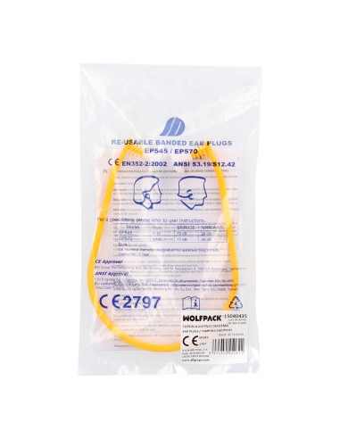 Tapones Oidos Con Banda SNR 19 DB.Protector Auditivo, Protector Ruido, Tapones Trabajar, Tapones Ruido Trabajo, Protección Oido,
