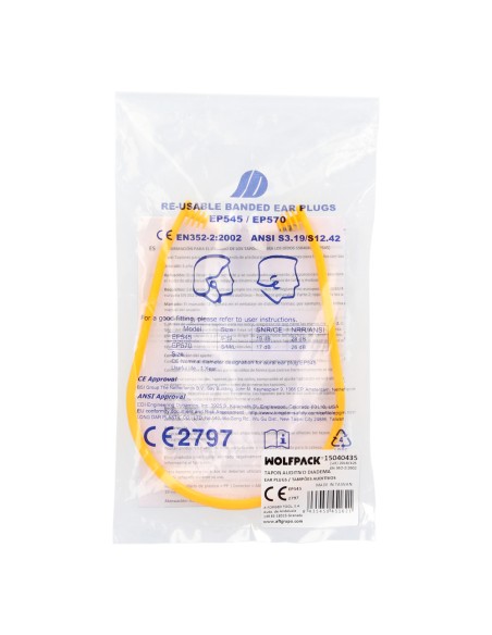 Tapones Oidos Con Banda SNR 19 DB.Protector Auditivo, Protector Ruido, Tapones Trabajar, Tapones Ruido Trabajo, Protección Oido,