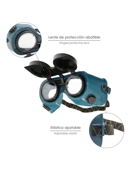 Gafas Soldador Con Lentes Abatibles EN175
