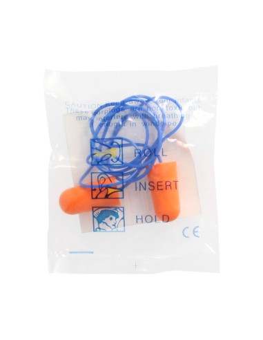 Tapón Espuma Para Oídos 2 Tapones Con Cordon Snr 31Db Trabajar, Dormir, Estudiar, Leer, Viajar, Ronquidos, Proteccion Auditiva