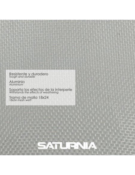Tela Mosquitera Aluminio 18x14 Ancho 80 cm. Rollo 30 Metros. Malla Mosquitera Aluminio Anti Mosquitos, Antimoscas,