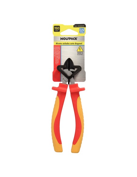 Alicates Corte Diagonal 150 mm. Mangos Aislados Acero Cromo Vanadio Pelacables, Corta Cables, Pelador Cables