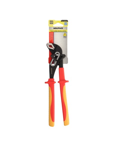 Tenaza Abertura Multiple 240 mm. Mangos Aislados Acero Cromo Vanadio, Tenazas Electricista, Tenazas Abertura Multiple
