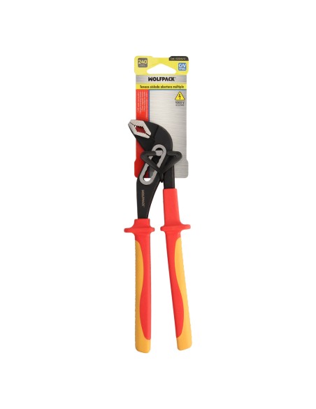 Tenaza Abertura Multiple 240 mm. Mangos Aislados Acero Cromo Vanadio, Tenazas Electricista, Tenazas Abertura Multiple