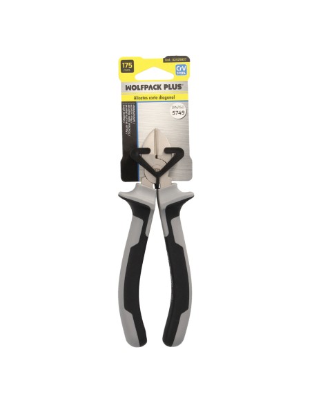 Alicates Corte Diagonal 175 mm. Acero Cromo Vanadio DIN-ISO 5749 Pelacables, Corta Cables, Pelador Cables