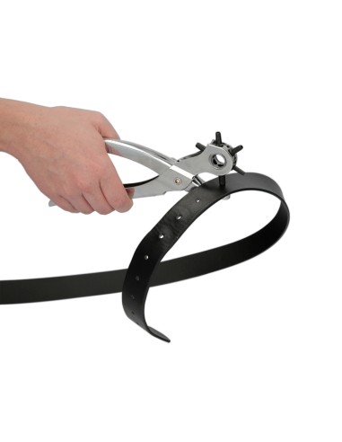 Sacabocados Estrella Profesional 225 mm. Agujeros de Ø 2,5 a 5 mm. Alicates Agujeros, Perforador Cuero, Alicates Cinturones,