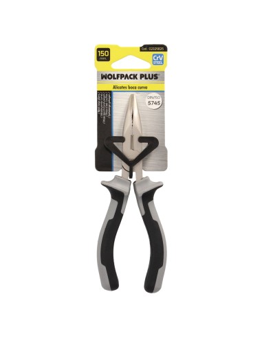 Alicates Boca Curva 150 mm. Acero Cromo Vanadio DIN-ISO 5745 Alicates Punta Curva, Alicates Boca Curva Larga,