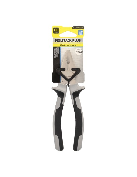 Alicates Universales 180 mm. Acero Cromo Vanadio DIN-ISO 5746