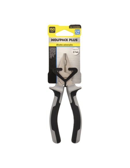 Alicates Universales 150 mm. Acero Cromo Vanadio DIN-ISO 5746